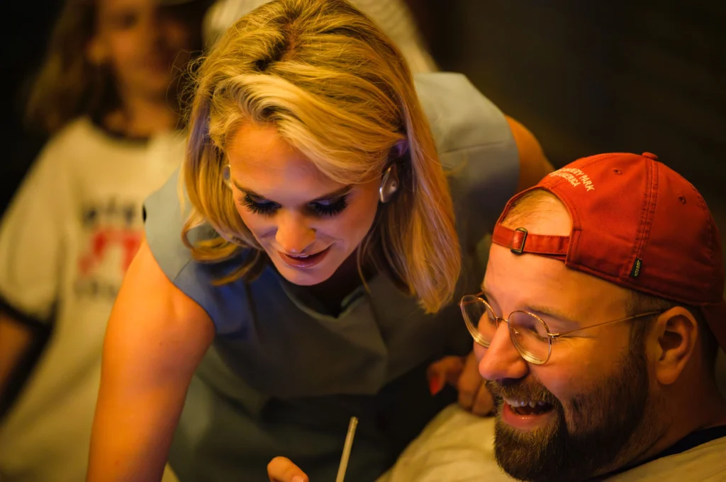 Rep. Aftyn Behn and Charles Uffelman